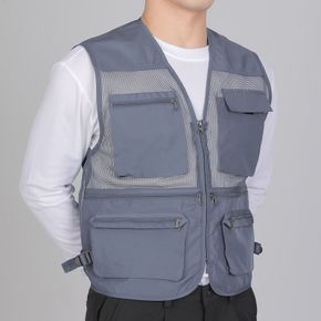 이지바이 실용만점 남성 빅사이즈 사계절 불량제로 메쉬 조끼(SI42VE004M)..