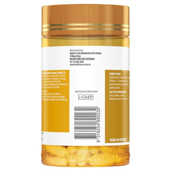 헬씨케어 슈퍼 초유 400mg 200정