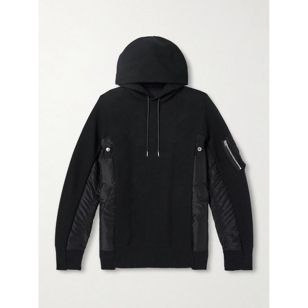 나일론 트리밍 코튼 블렌드 저지 후드 티셔츠 46376663162924544