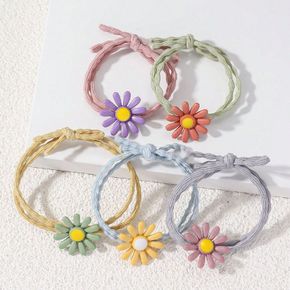 데이지 플라워 머리끈 5P 세트