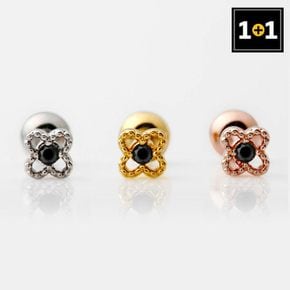 1+1 써지컬 핀 큐빅 피어싱 루나플라워 3종 택1 (한쪽판매)