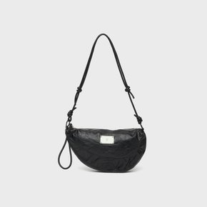 LEATHER CROSS POUCH BAG[BLACK]