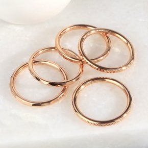 14K 18K 파이프 2미리 반지 할로우 커팅 레이어드 볼드 볼륨 데일리 검지 미스 우정