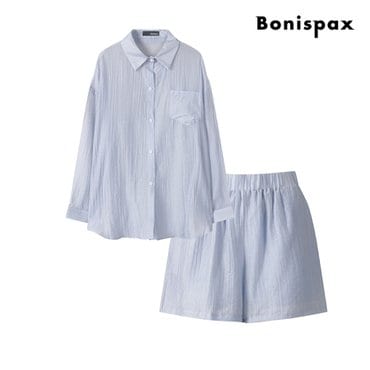 보니스팍스 원 포켓 링클 셔츠 앤 팬츠 투피스 (XP6ST004M0)