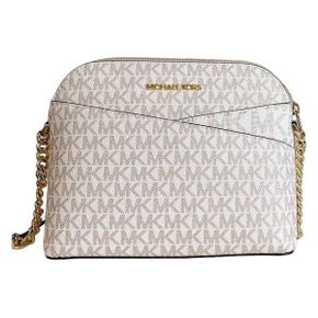 영국 마이클코어스 크로스백 Michael Kors Jet Set Medium Crossbody 레더 Handbag Optic White/