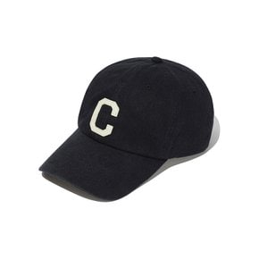 C로고 코지 핏 워싱 볼캡 블랙 CO2607CA05BK