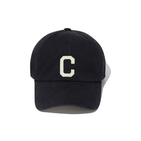 C로고 코지 핏 워싱 볼캡 블랙 CO2607CA05BK