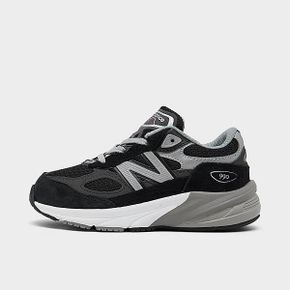 키즈 토들러 뉴발란스 990 V6 캐쥬얼 슈즈 운동화 - 검 블랙/Silver IC990BK6 001