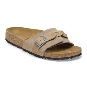 우먼 Birkenstock Oita Braided 스웨이드 - 타우페 1026636