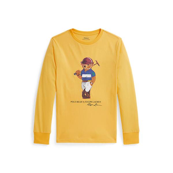 폴로 키즈 남아 8-18세 폴로 베어 코튼 롱 슬리브 티(CWPOTSHY8021247700)