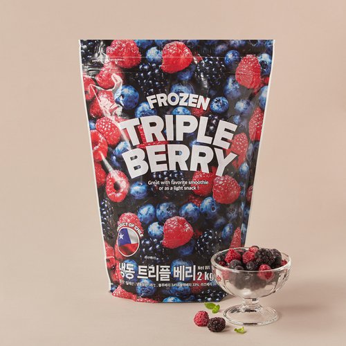 칠레산 냉동 트리플베리 2kg 봉