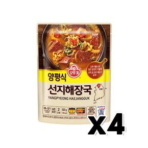 오뚜기 양평식 선지해장국 즉석조리식품 500g x 4개