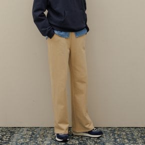 Basic straight sweat pants_Beige