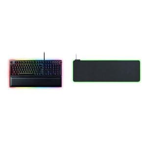 미국 레이저 헌츠맨 Razer Huntsman Elite Gaming Keyboard Goliathus Extended Chroma Mousepad