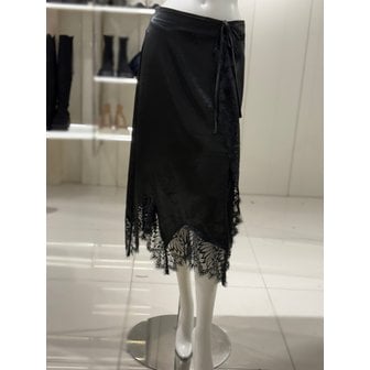 에고이스트 [파주점] 레이스 패치 새틴 스커트 (ER4OSK52)