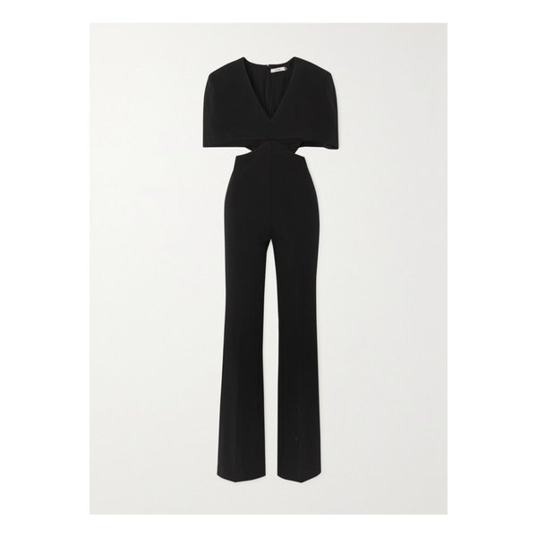 잇 오취스 Conner Cape-effect Cutout Stretch-cady Jumpsuit 블랙 43769801098170610