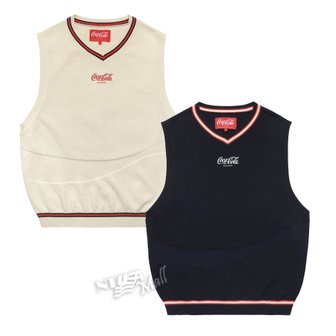 말본골프 말본 골프 코카콜라 니트 베스트 조끼 MALBON X COCA-COLA DRD KNIT VEST