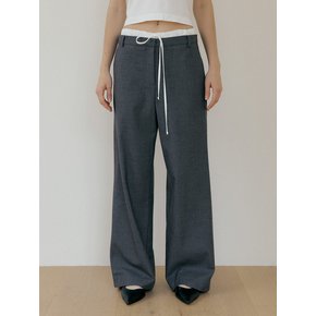 LOWRISE COLORATION PANTS (wool ver.) - Gray