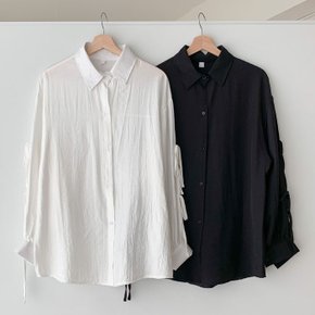 소나티네 루즈핏 슬릿 롱셔츠_S3801