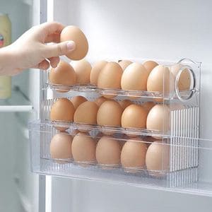 오너클랜 계란트레이 오토폴딩 달걀 보관함 계란용기 통 정리함
