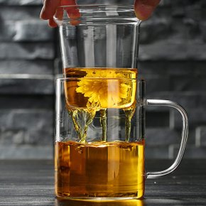 티망 내열유리 머그컵 550ml