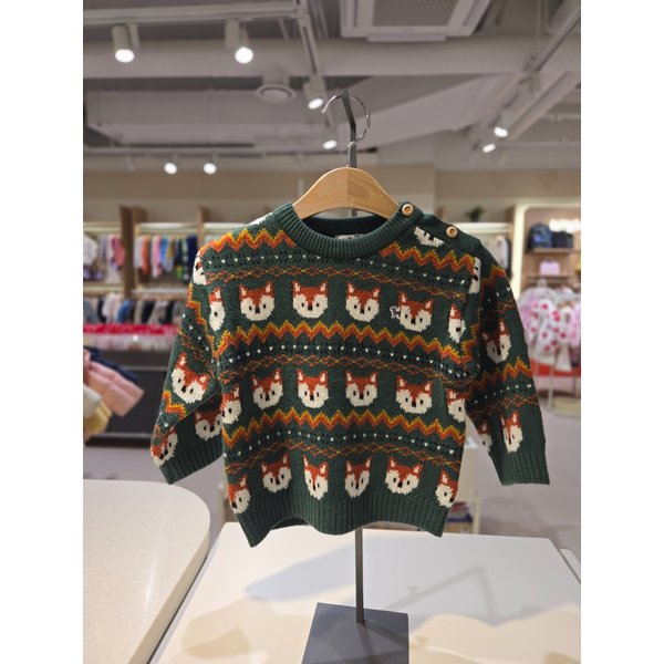 [파주점] [블루독베이비(GN) 페어아일 소프트 스웨터 44C1430002