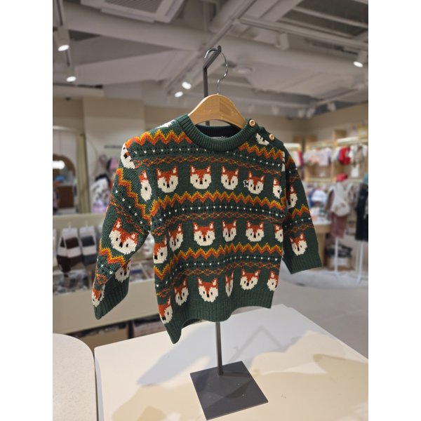 [파주점] [블루독베이비(GN) 페어아일 소프트 스웨터 44C1430002