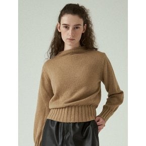 mohair stitch pullover  (camel)