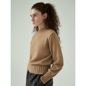 mohair stitch pullover  (camel)