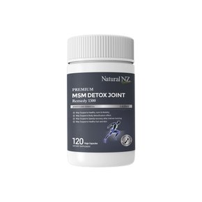 뉴질랜드 Natural NZ 네추럴엔젯 프리미엄 식이유황 MSM 1300mg 디톡스 조인트 레미디 120캡슐