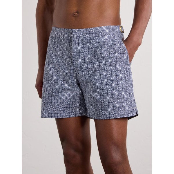 불독 스트레이트 미드 렝스 프린트 스윔 쇼츠 46376663163073551