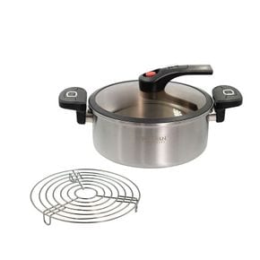 4L 칼만 통3중 저압력냄비+뚜껑+그릴[36176051]