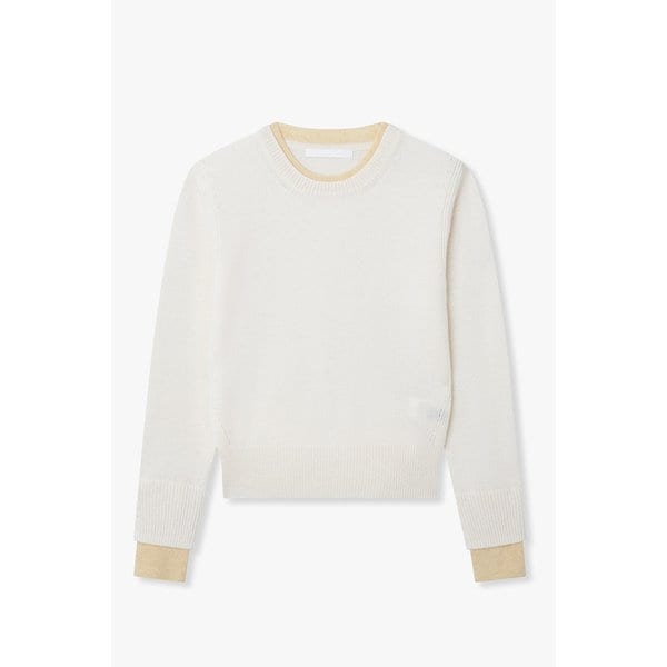 스카프 디테일 캐시미어 울 블렌드 풀오버 7115450X03106