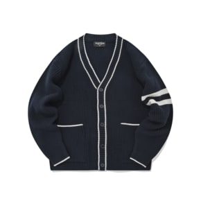 SP WOOL VARSITY CARDIGAN-NAVY