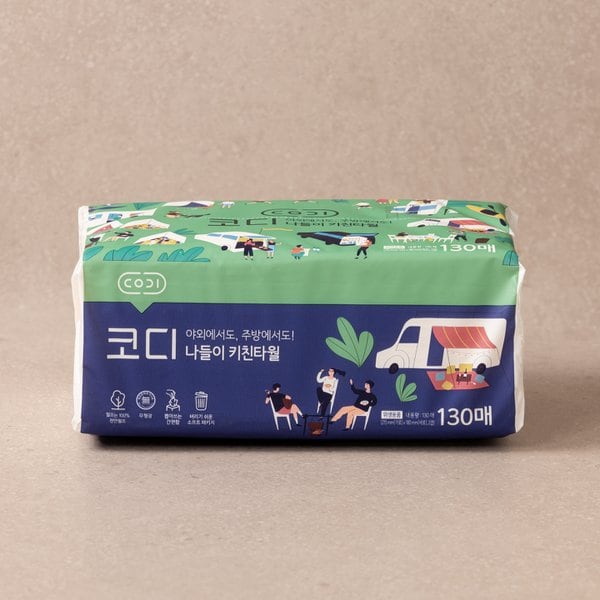 코디 나들이 키친타월 130매(소프트팩)