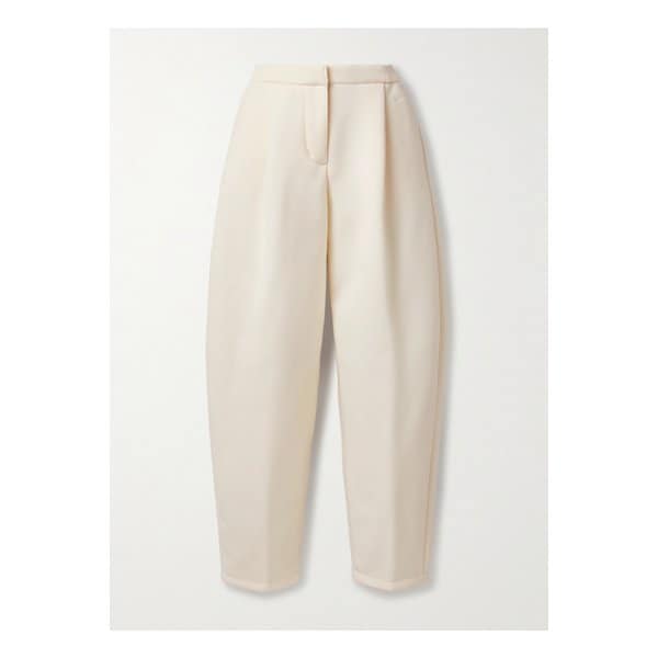 스포츠웨어 플리츠 모달 혼방 저지 배럴 팬츠 크림 46376663162952340