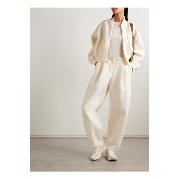 스포츠웨어 플리츠 모달 혼방 저지 배럴 팬츠 크림 46376663162952340