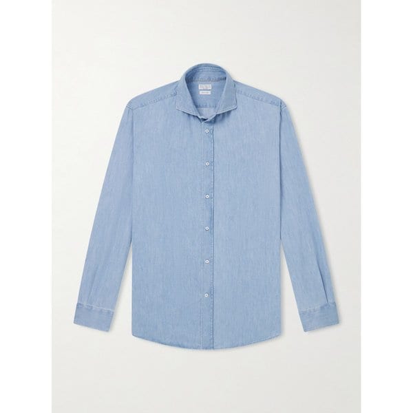 브루넬로쿠치넬리 데님 셔츠 46376663163000252