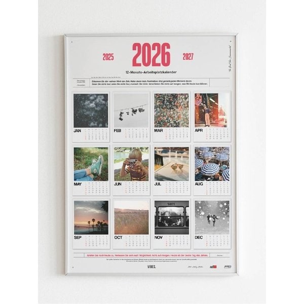 2026년 빈티지 달력 _ Kalender 2026 (A1 5070 A2 A3 size)
