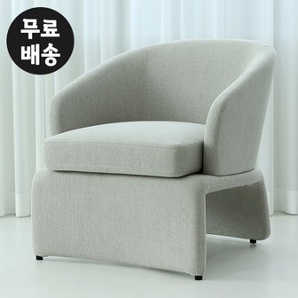 벤티스가구 시아 패브릭 1인용 쇼파 높은 편한 소파 천 쇼파 페브릭 사무실(라이트그레이)