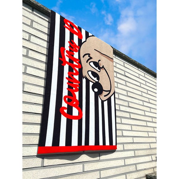 Country Dog Beach Towel