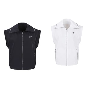 (421E1JV204) 25S/S 여성로고 라인 투웨이 칼라 집업베스트