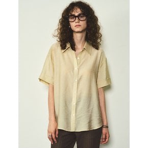 Summer Wool Half-Sleeve shirts_CTT326(Beige)