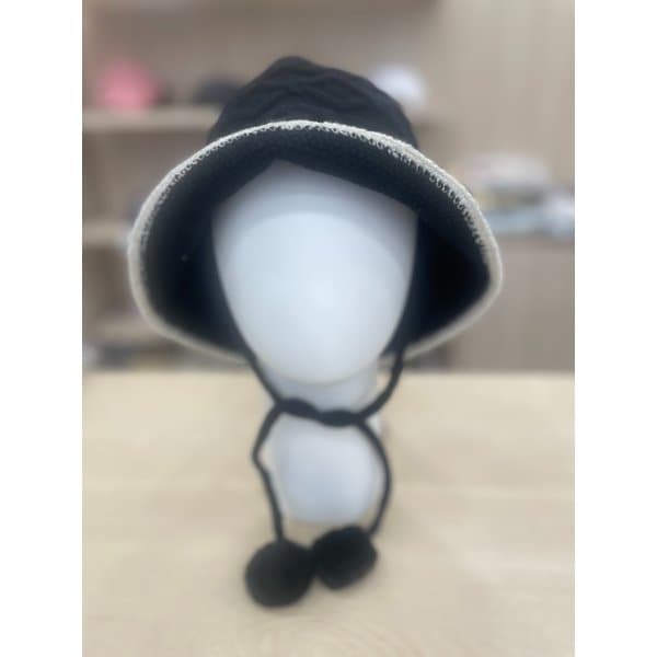 [여주점] 여성 방울 니트 버킷햇 GP322LCP91 BLCK
