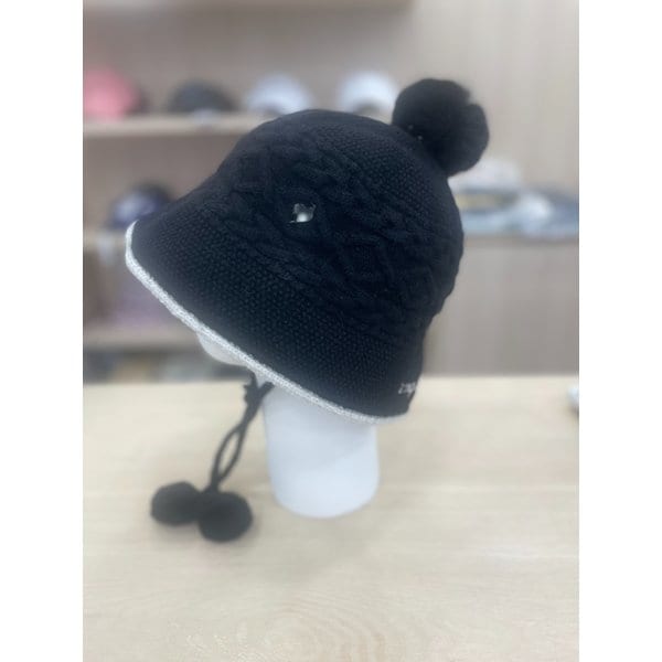 [여주점] 여성 방울 니트 버킷햇 GP322LCP91 BLCK