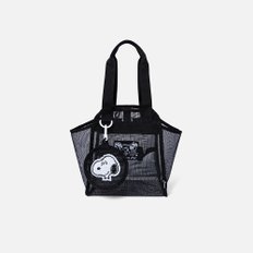 PNTS 스누피 메쉬 토트백 4L 블랙 (B6SUABG070BLK)