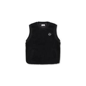 Women Fleece sleeveless pullover vest_WWVAW24901BKX