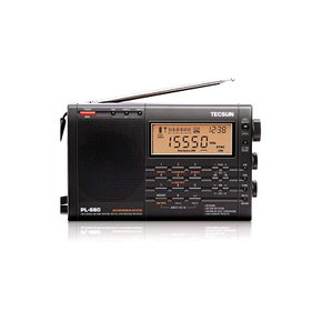 TECSUN PL-660 검정 FM LW MW SW AIR 에어밴드 BCL 라디오