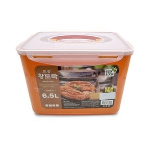 황토락 김치통 5호 대 6.5L 핸들 밀폐 절임 보관용기