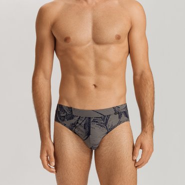 한로 Fancy Micro Quick Dry Briefs (73124_striped palm print)